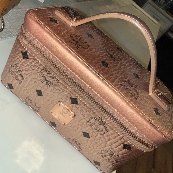 MCM Metallic Rose Travel Case - Picture 5 of 5